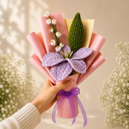 Crochet Lily Bud Bouquet