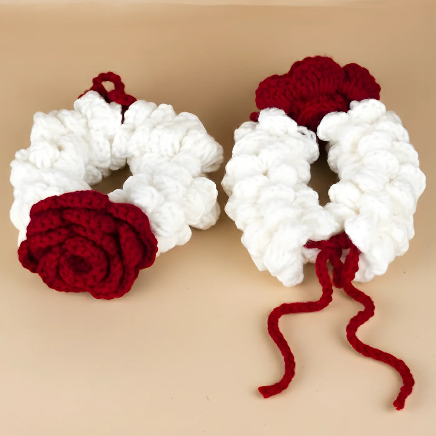 Velvet Bloom – Handcrafted Crochet Gajra Pair ( 2 Pieces set)