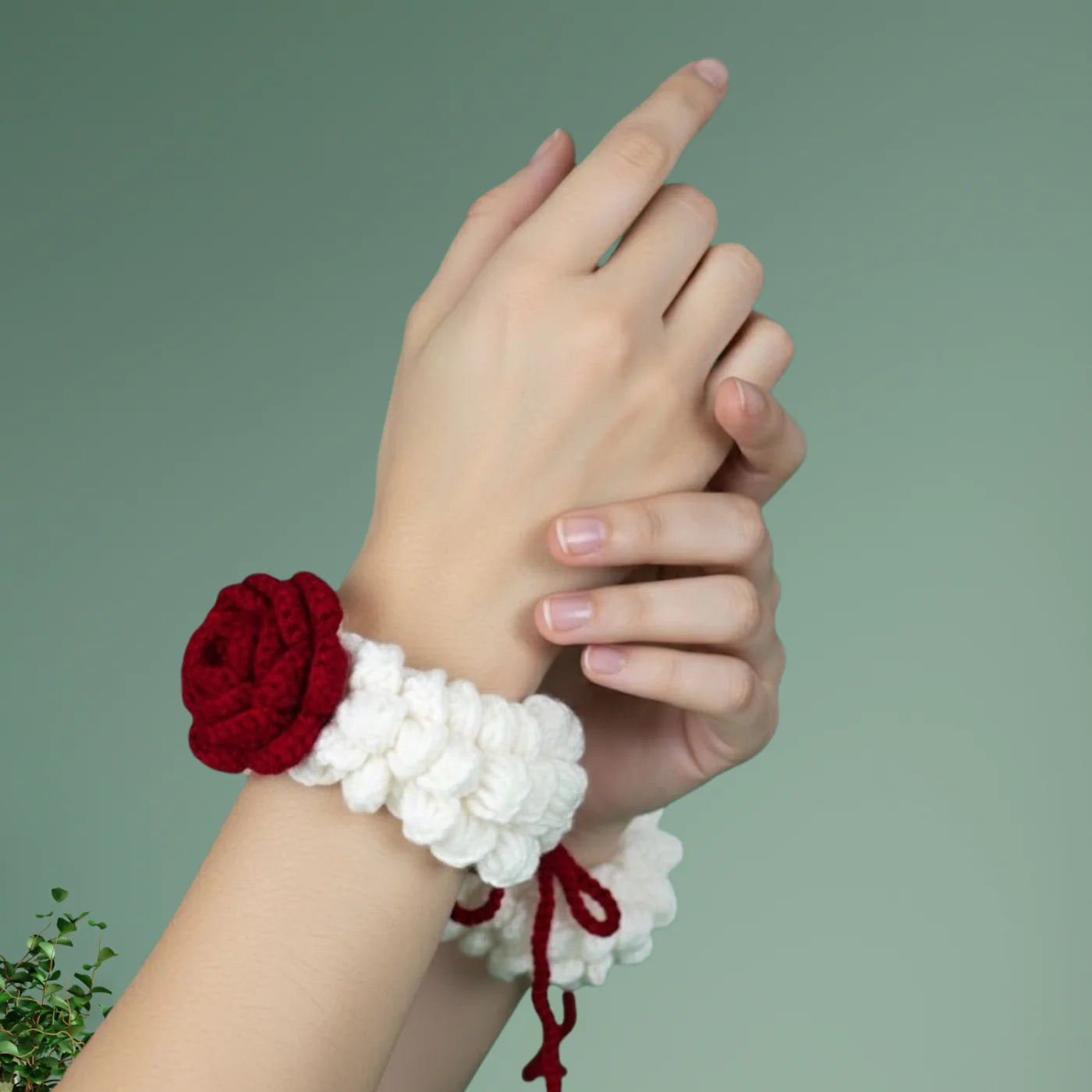 Velvet Bloom – Handcrafted Crochet Gajra Pair ( 2 Pieces set)