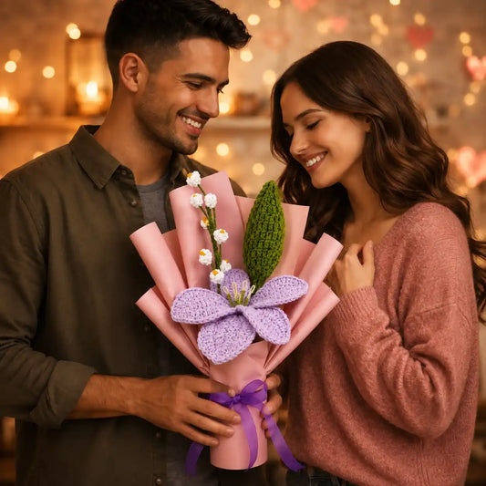 Crochet Lily Bud Bouquet