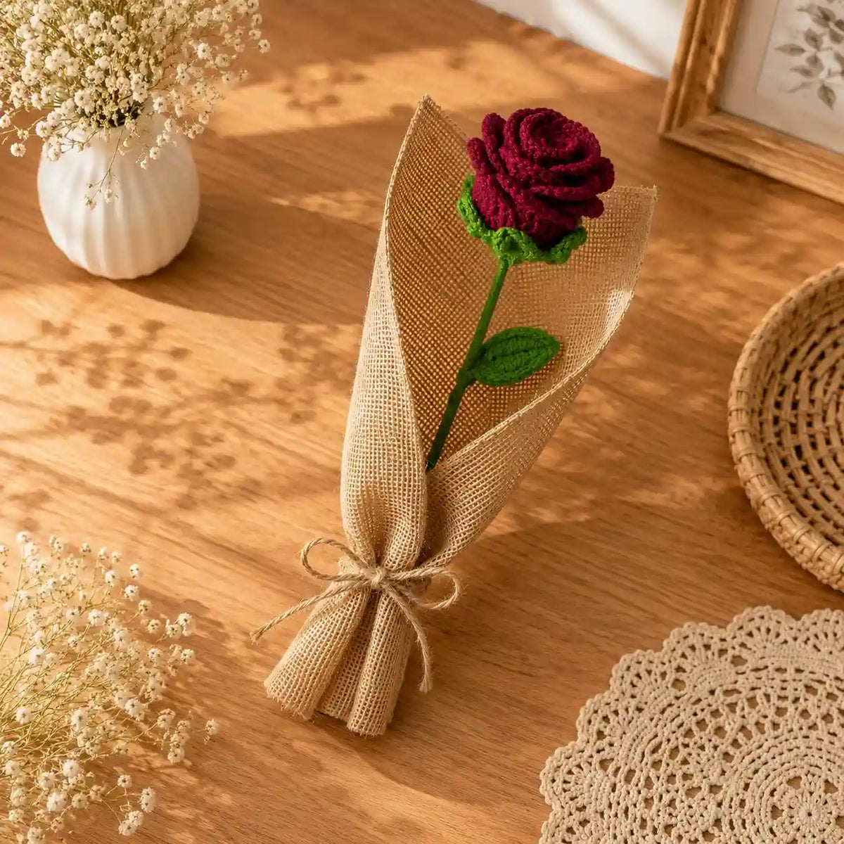 Petaled Roses Crochet Bouquet