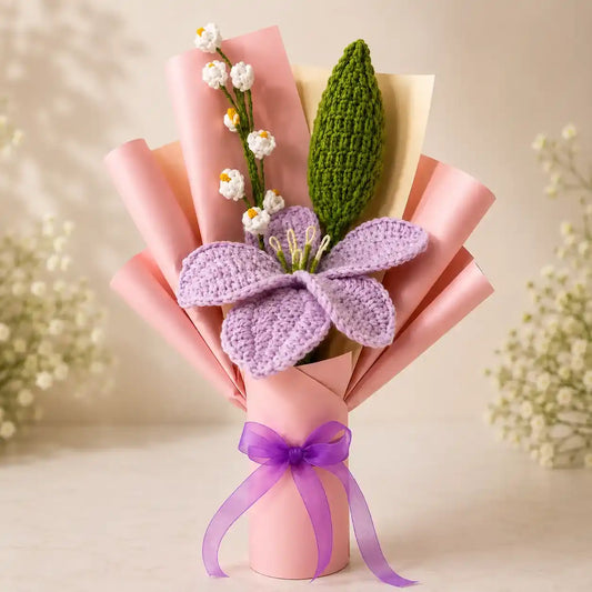 Crochet Lily Bud Bouquet