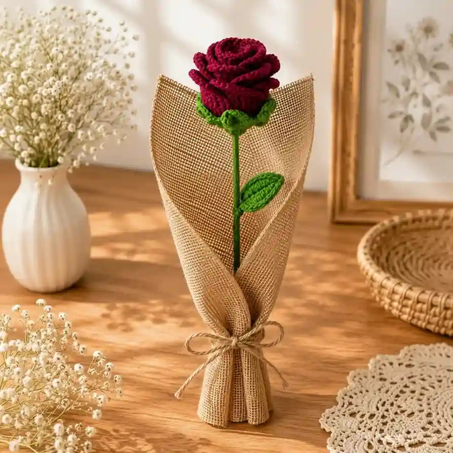 Petaled Roses Crochet Bouquet