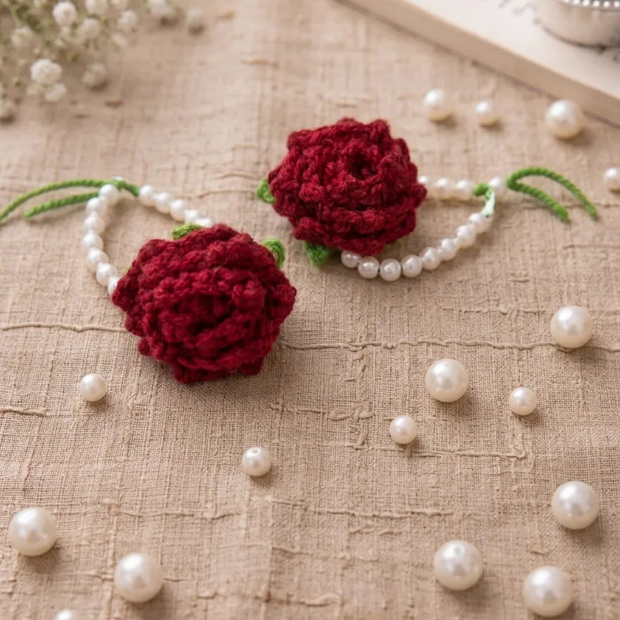 Baby Rose and Pearl Bracelet