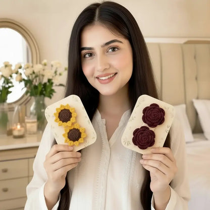 Crochet Hair Clips Pair