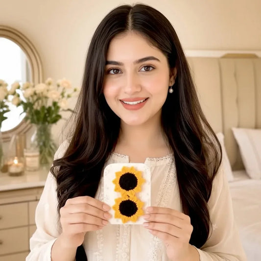 Crochet Hair Clips Pair