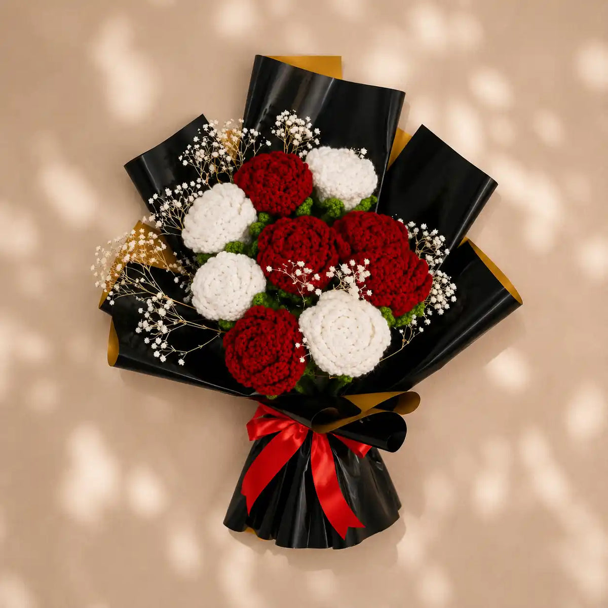 Crochet Bouquet Red & White
